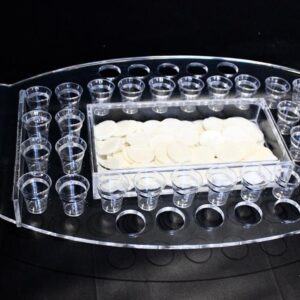 Communion & Bread Tray including glasses
